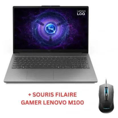 Image de PC Portable Gamer LENOVO LOQ 15IRX9 | Intel Core i5, 32Go, RTX 2050 + Souris Gaming