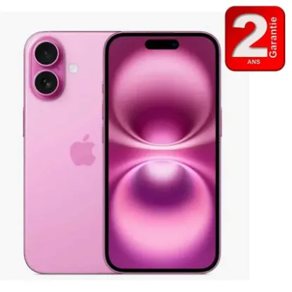 Image de IPhone 16 | 8 GO - 256GO - 5G - Rose- Apple