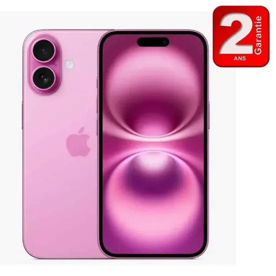 Image de IPhone 16 | 8 GO - 256GO - 5G - Rose- Apple