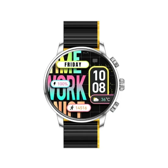 Image de Smartwatch kieslect kr 2 | Écran 1,43" Amoled - Noir & Jaune